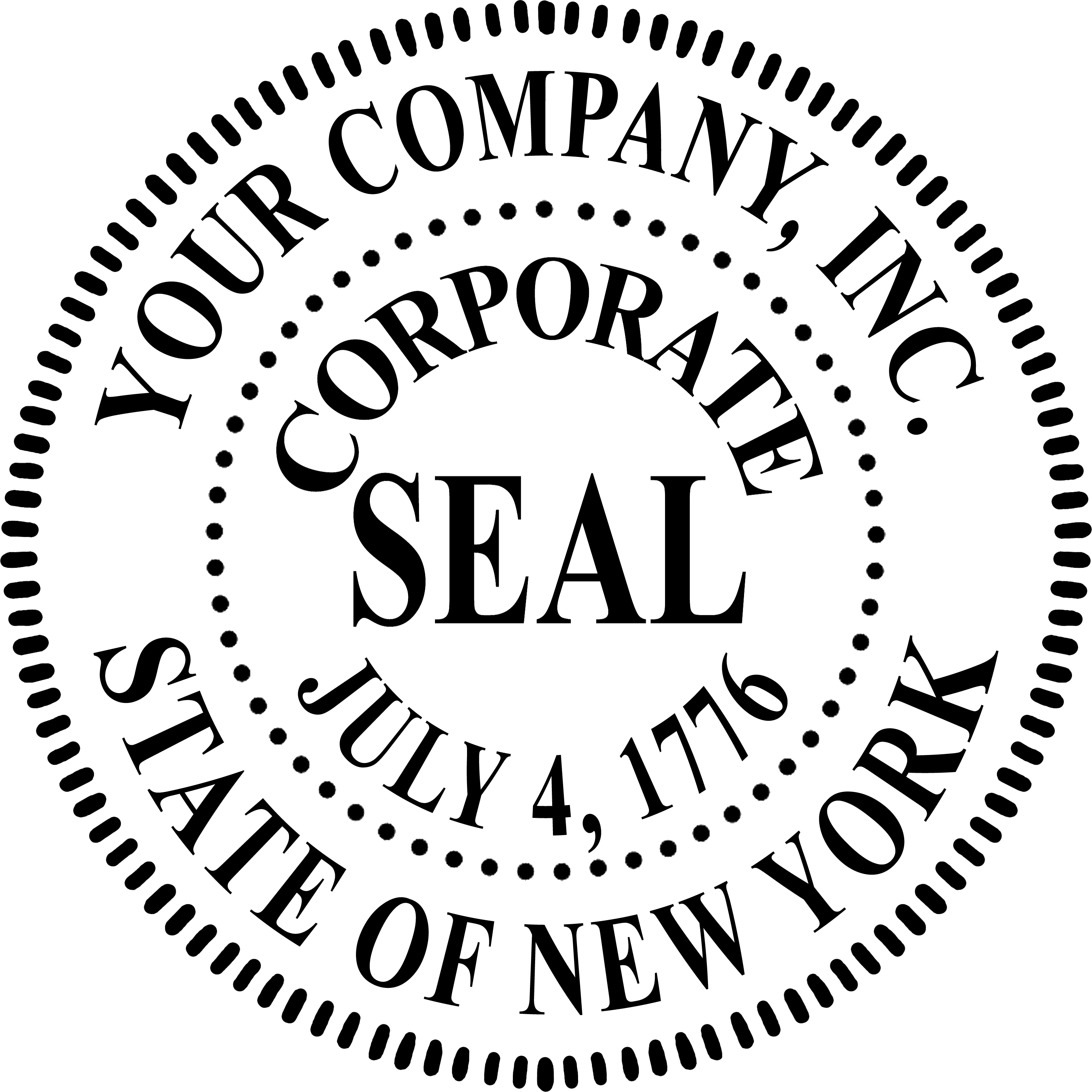 Corporate Seal Stamp Template Designs